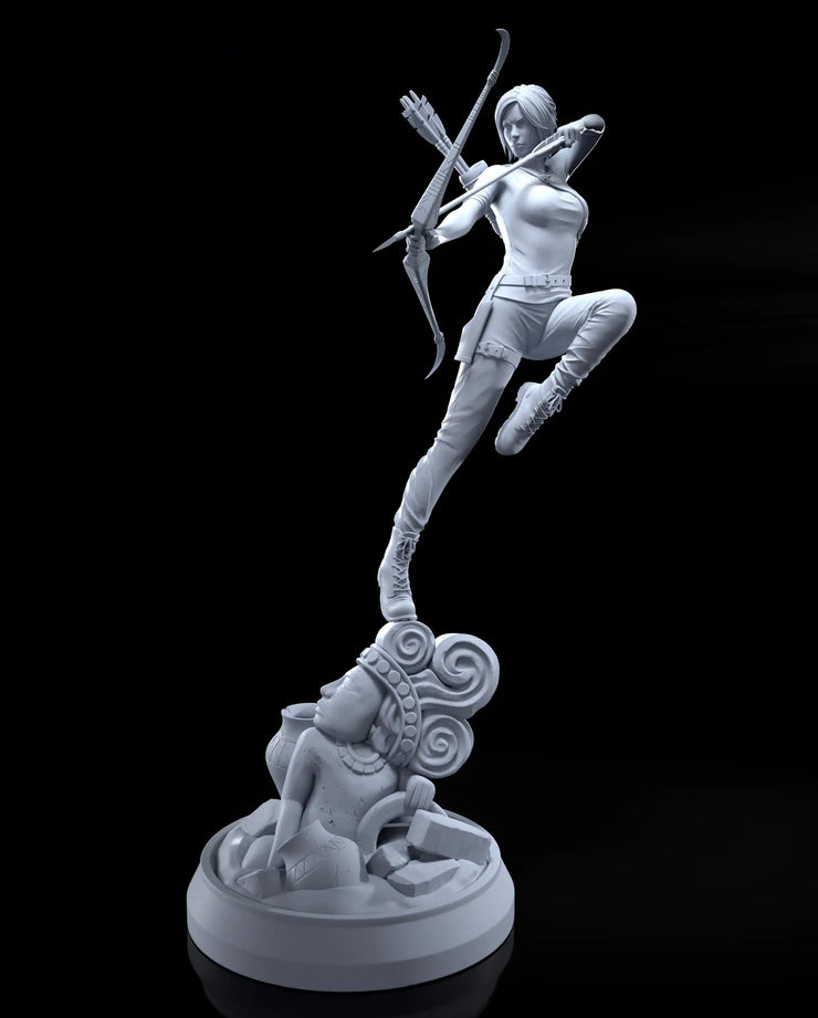 Lara croft from tomb raider 3d printed resin figure