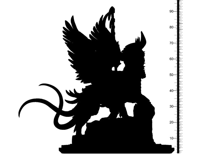 Astaroth 3d printed resin figure