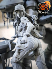 Dva from overwatch 3d printed resin figure