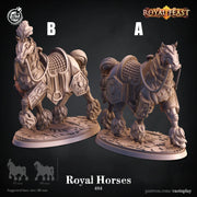 Royal horses royal feast 484 3d printed resin