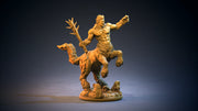 One-eyed centaur 3d printed resin figure 97mm tall
