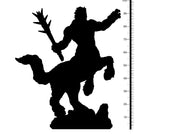 One-eyed centaur 3d printed resin figure 97mm tall