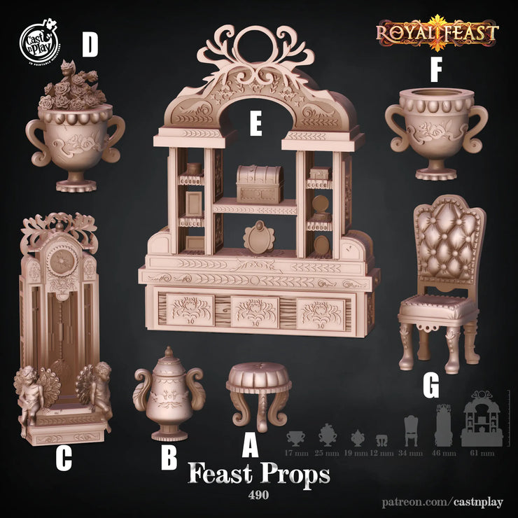 Feast props royal feast 490 3d printed resin TheSecretDoorInn
