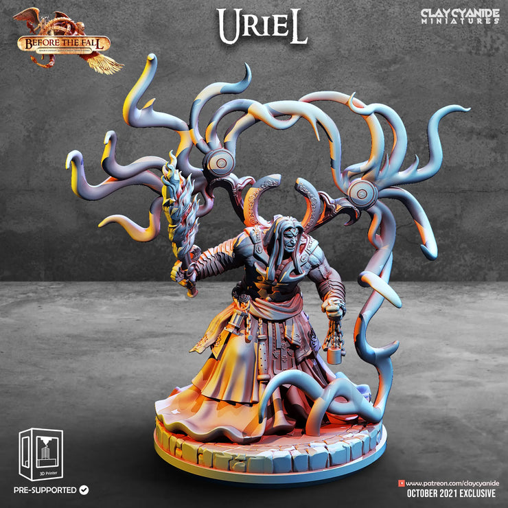 Uriel 3d printed resin figure 82mm tall