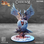Cherubim 3d printed resin figure 98mm tall