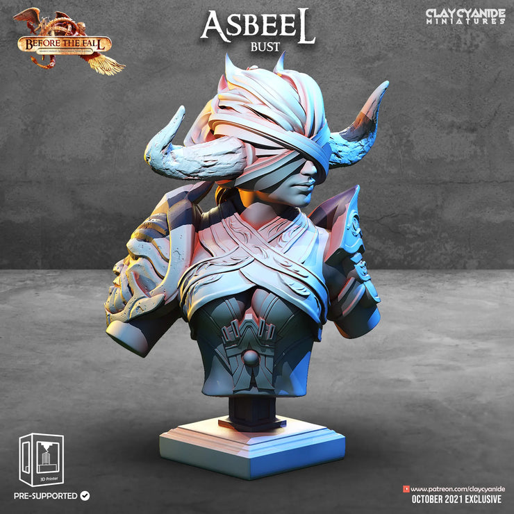 Asbeel 3d printed resin figure