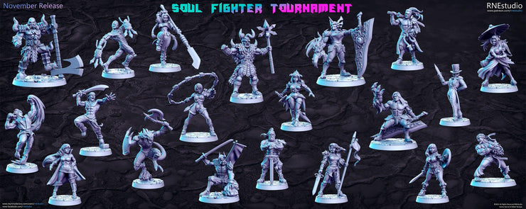 Brunhilda female knight soul fighter tournament 3d printed resin - TheSecretDoorInn