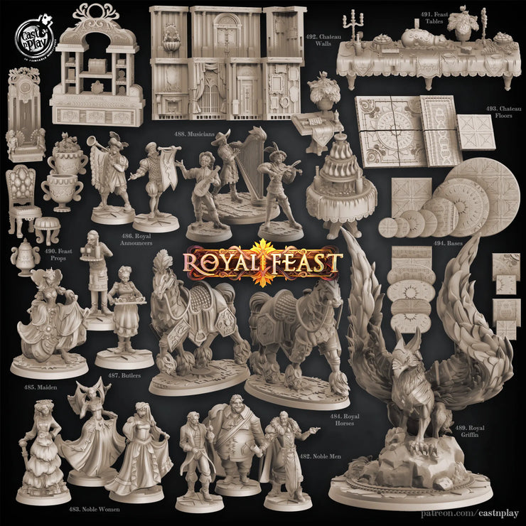 Maiden royal feast 485 3d printed resin