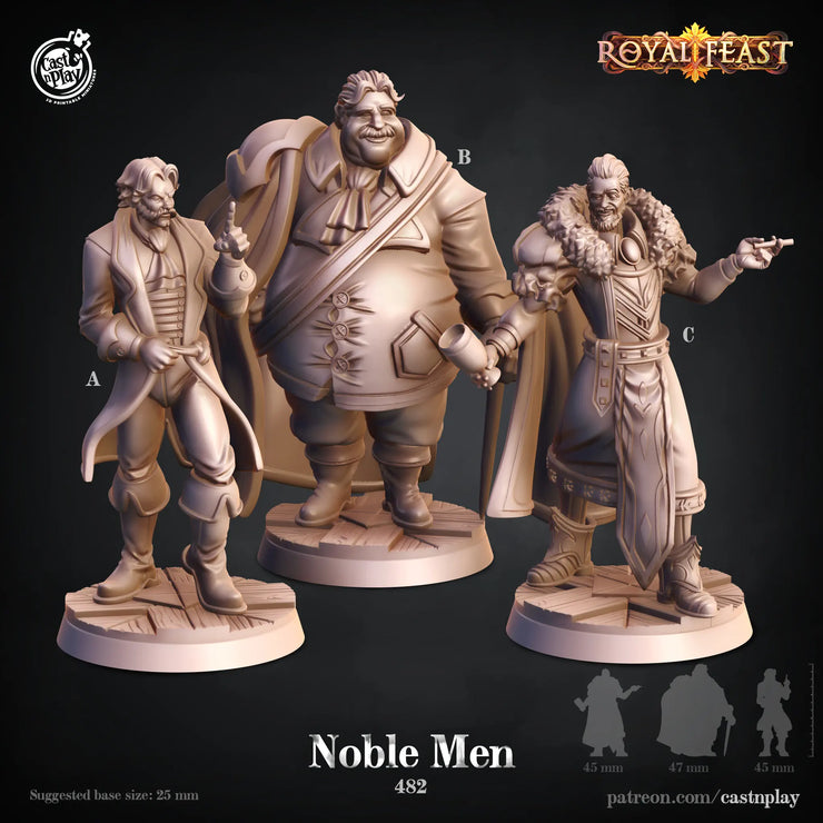 Noble men royal feast 482 3d printed resin