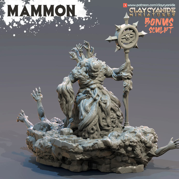 Mammon 3d printed resin figure 70mm tall