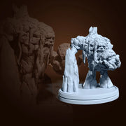 Earth elemental golem 3d printed resin figure 75mm tall