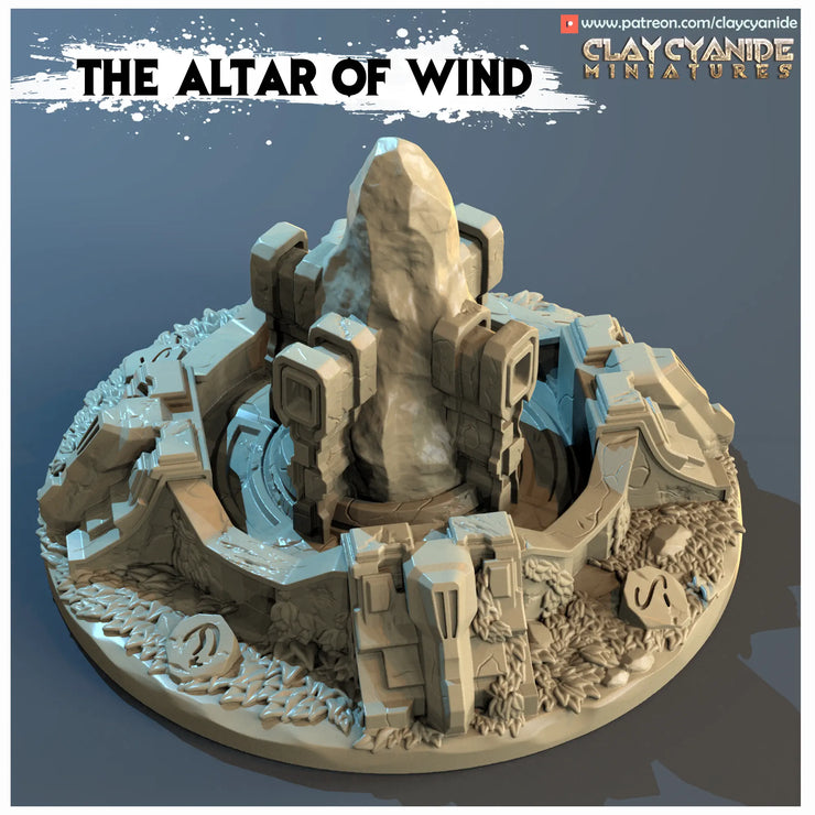 The altar of wind 3d printed resin figure 45mm tall