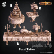 Feast tables royal feast 491 3d printed resin TheSecretDoorInn