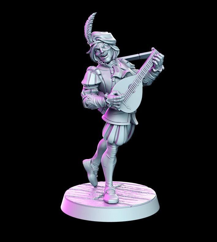 Delionne witcher contract 3d printed resin 45mm tall - TheSecretDoorInn