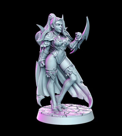 Elena witcher contract 3d printed resin 41mm tall - TheSecretDoorInn