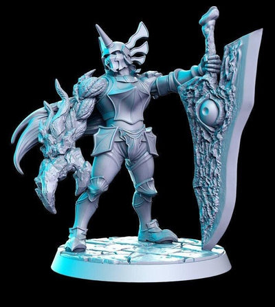 Ephialtes demonic armoured knight soul fighter tournament 3d printed resin - TheSecretDoorInn