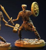 Skeleton warriors 3d printed resin figure
