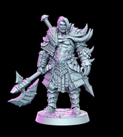 Kron witcher contract 3d printed resin 46mm tall - TheSecretDoorInn