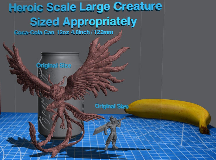 Phoenix giant bird final fantasy 3d printed resin - TheSecretDoorInn
