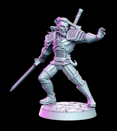 Ravhald of giva witcher contract 3d printed resin 43mm tall - TheSecretDoorInn