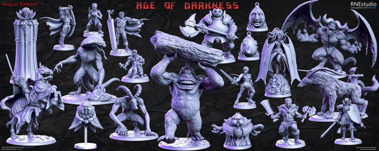 Skrull age of darkness 3d printed resin 53mm tall - TheSecretDoorInn