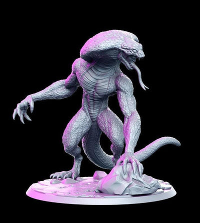 Slither age of darkness 3d printed resin 83mm tall - TheSecretDoorInn