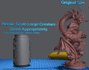 Tha'naeel dark dragon summon 3d printed resin - TheSecretDoorInn