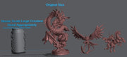 Tha'naeel dark dragon summon 3d printed resin - TheSecretDoorInn