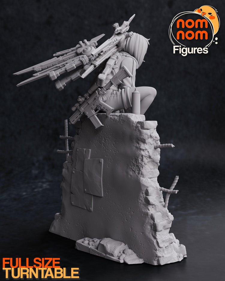 Figurine à Peindre Valrie (NomNom Figures) - 75 Mm - Résine HD - Thème Manga