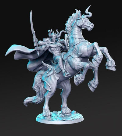 Wodan unicorn rider ixion mount 3d printed resin - TheSecretDoorInn