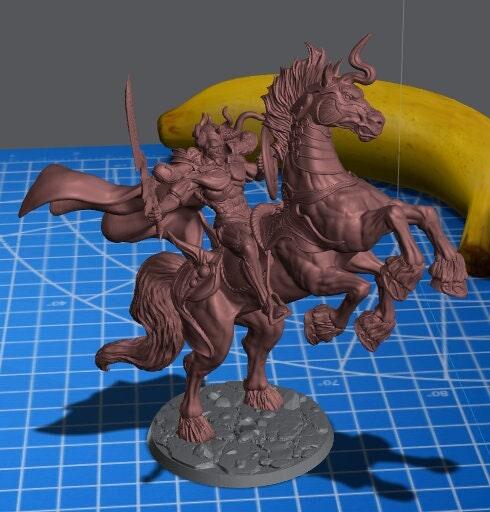 Wodan unicorn rider ixion mount 3d printed resin - TheSecretDoorInn
